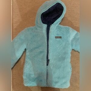 Eddie Bauer Light Blue/Navy Reversible Hooded Jacket